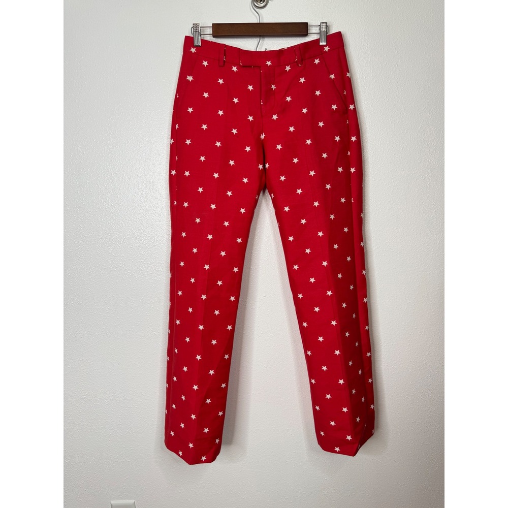 Maison Kitsune Red Star Trousers Size 36/Small